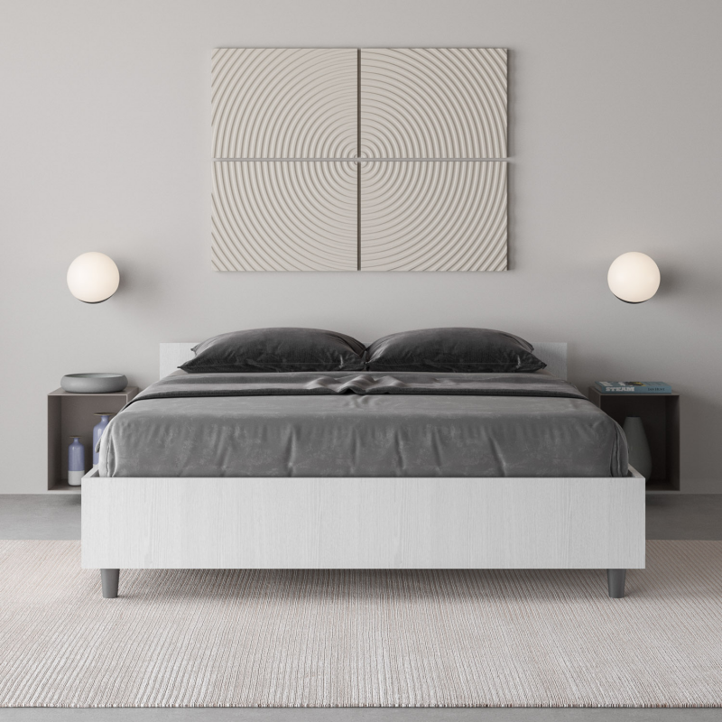 Letto Matrimoniale francese 140x190 cm Nuamo