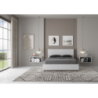 Letto Matrimoniale francese 140x190 cm testata dritta Demas