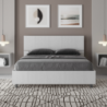 Letto Matrimoniale francese 140x190 cm testata dritta Demas