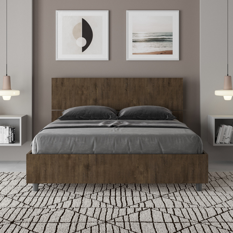 Letto Matrimoniale francese 140x190 cm testata dritta Demas