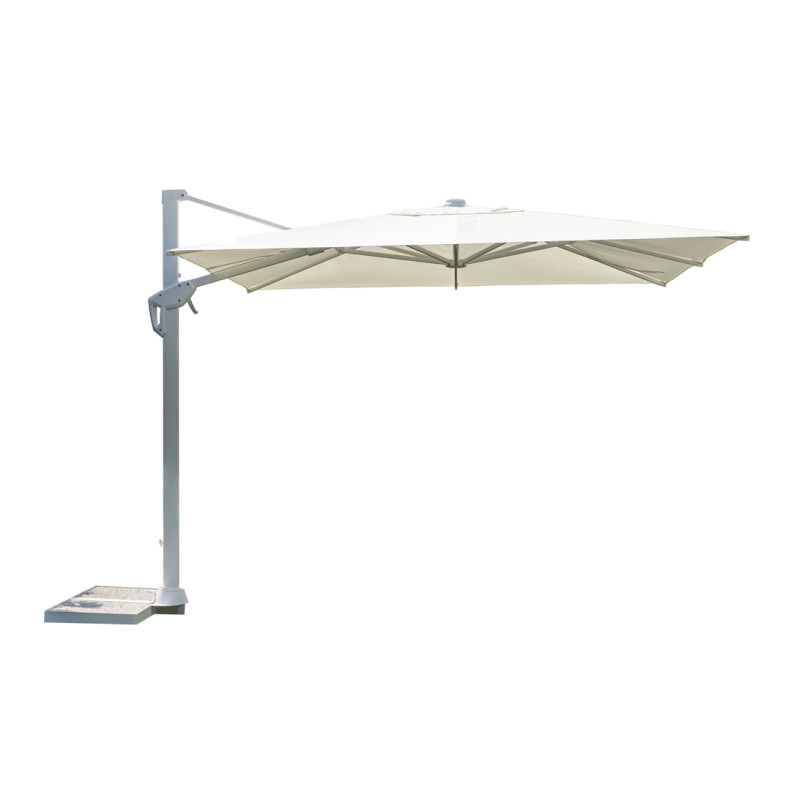 Ombrellone Tennessee 3x3 m palo centrale bianco Moia