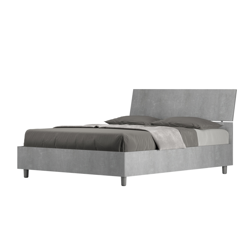 Letto Matrimoniale francese 140x190 cm testata inclinata Demas