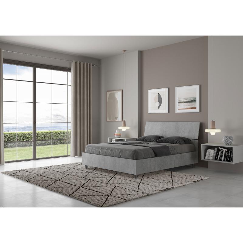 Letto Matrimoniale francese 140x190 cm testata inclinata Demas
