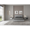 Letto Matrimoniale francese 140x190 cm testata inclinata Demas