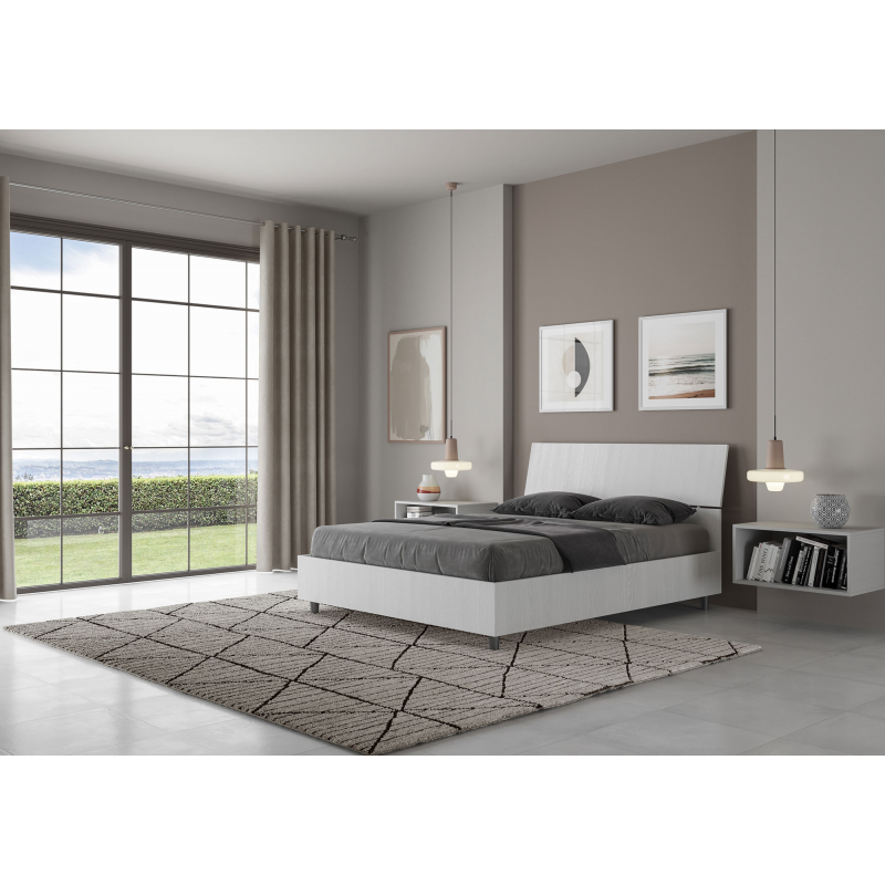 Letto Matrimoniale francese 140x200 cm testata inclinata Demas