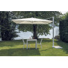 Ombrellone Tennessee 3x3 m palo centrale bianco Moia