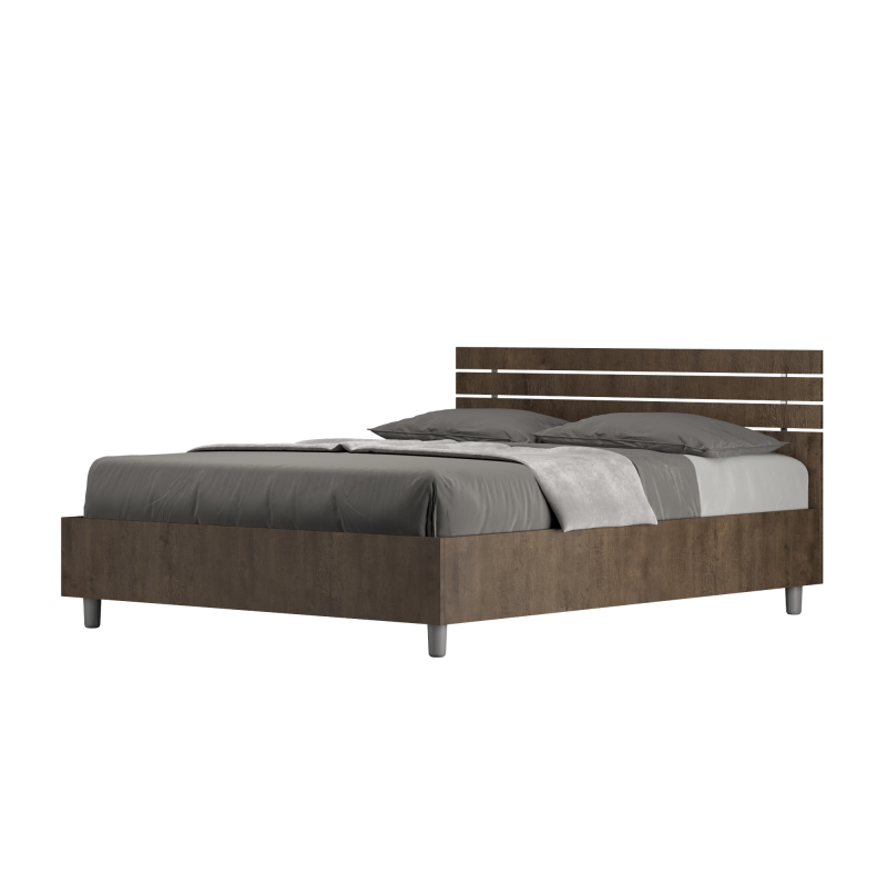 Letto Matrimoniale francese 140x190 cm testata dritta con doghe Ankel