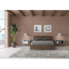 Letto Matrimoniale francese 140x190 cm testata dritta con doghe Ankel