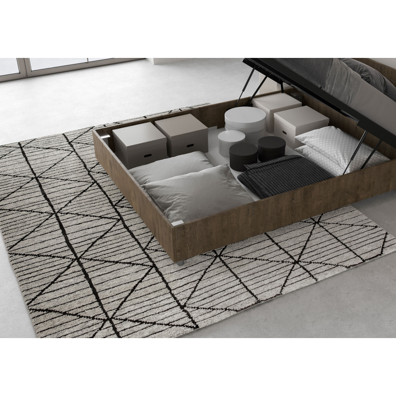 Letto Matrimoniale francese 140x190 cm testata dritta con doghe Ankel