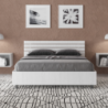 Letto Matrimoniale francese 140x190 cm testata inclinata con doghe Ankel