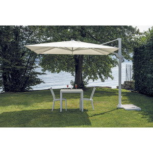 Zoom Ombrellone Tennessee 3X4 Mezza Base Bianco Moia