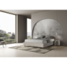 Letto Sommier imbottito Matrimoniale 160x190 cm tessuto Labirinto Azelia