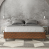 Letto Sommier imbottito Matrimoniale 160x190 cm tessuto Era Azelia