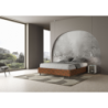 Letto Sommier imbottito Matrimoniale 160x190 cm tessuto Era Azelia