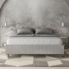Letto Sommier imbottito Matrimoniale 160x190 cm tessuto Aragona Azelia