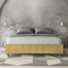 Letto Sommier imbottito Matrimoniale 160x190 cm tessuto Aragona Azelia