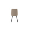 Set di 4 Sedie in Microfibra Fox 48cm X 60cm H 87cm Stones
