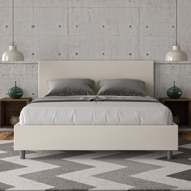 Letto imbottito Matrimoniale 160x190 cm Adele