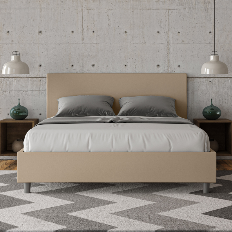 Letto imbottito Matrimoniale 160x190 cm Adele