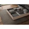 Letto imbottito Matrimoniale 160x190 cm Adele