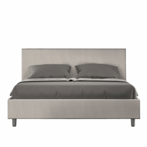 Letto imbottito Matrimoniale 160x190 cm tessuto Labirinto Adele