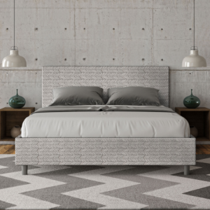 Zoom Letto imbottito Matrimoniale 160x190 cm tessuto Aragona Adele