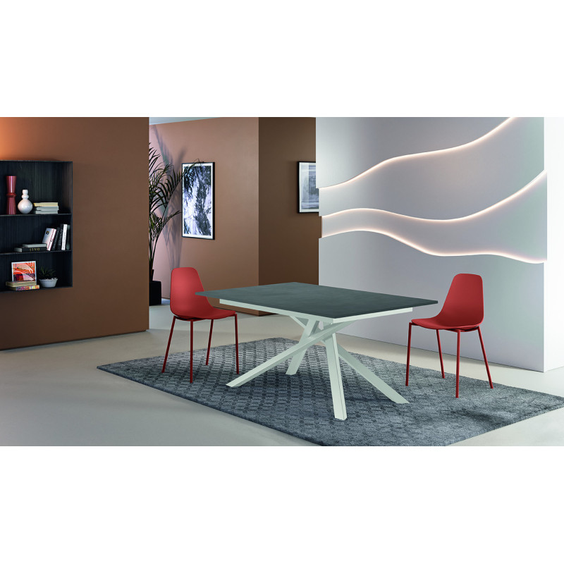 Tavolo allungabile con top in melaminico Pulse 25 90cm X 140-190cm H 76cm Stones