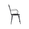 Set 2 Sedie Stresa Moia con braccioli ferro esterno resistente