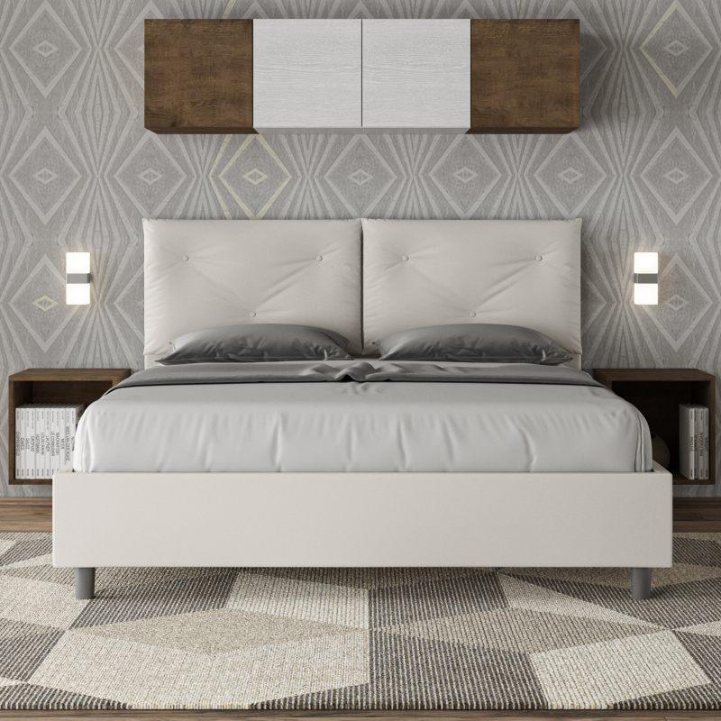 Letto imbottito Matrimoniale 160x190 cm Appia