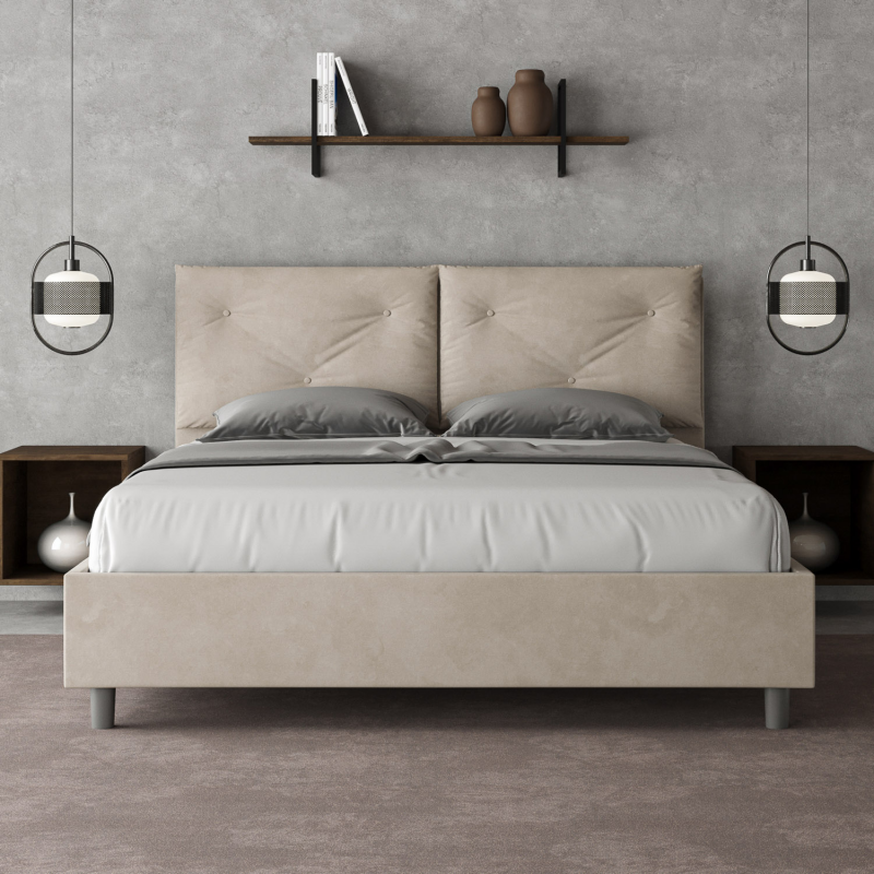 Letto imbottito Matrimoniale 160x190 cm Appia