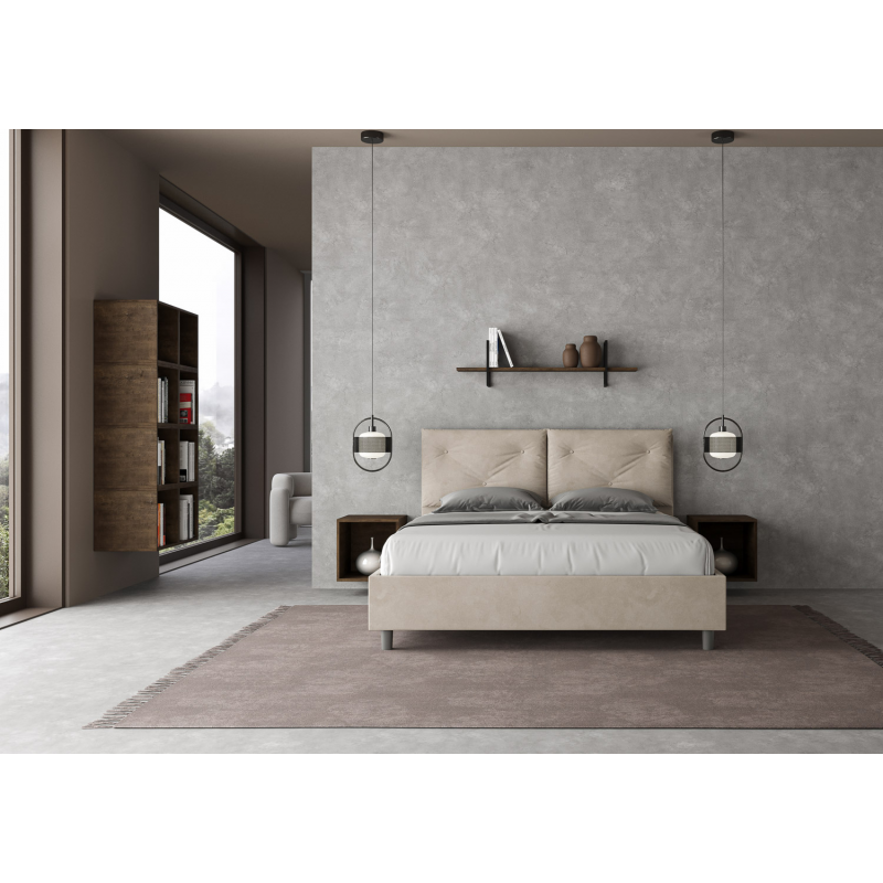 Letto imbottito Matrimoniale 160x190 cm Appia