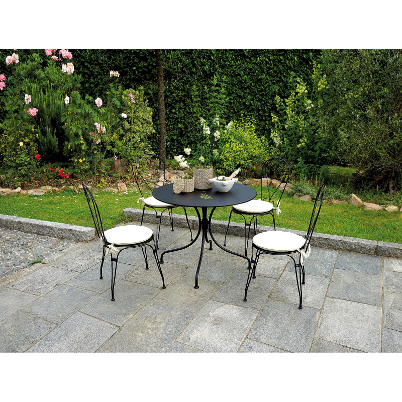 Set 2 sedie Stresa Moia ferro esterno giardino resistente design
