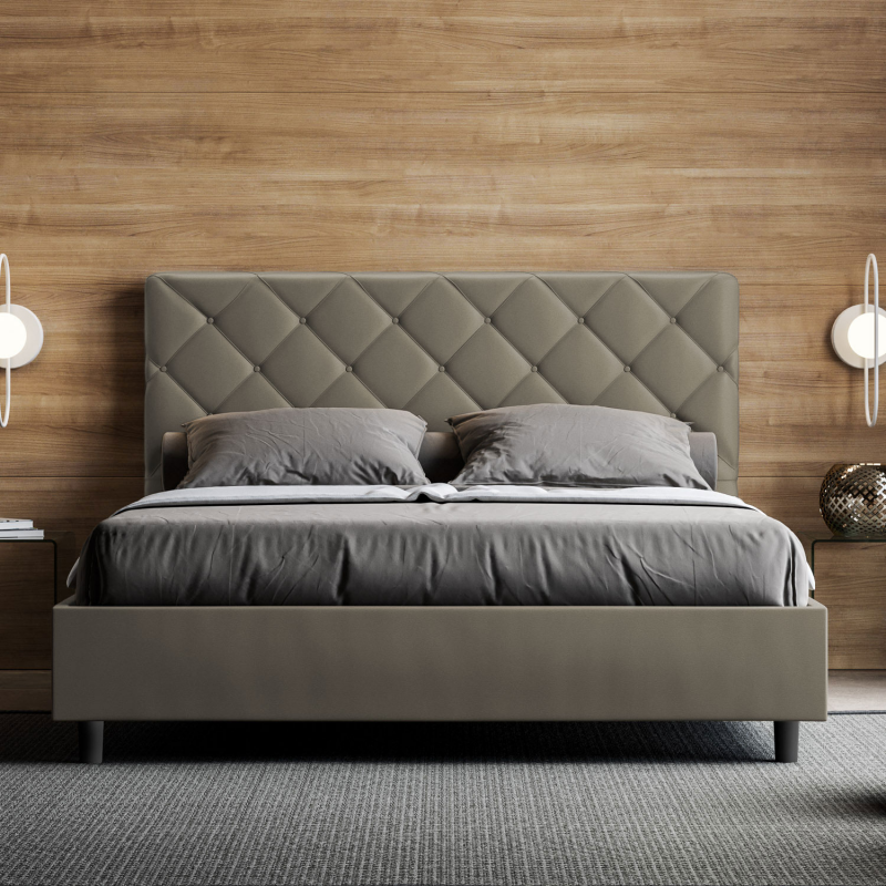 Letto imbottito Matrimoniale 160x190 cm Priya