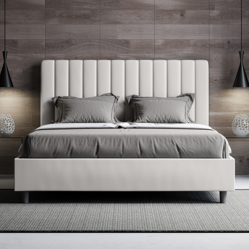Letto imbottito Matrimoniale 160x190 cm Agueda