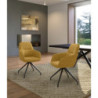Set di 2 Sedie in tessuto Gaia 56cm X 56cm H 87cm Stones
