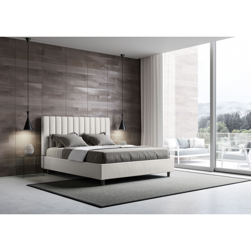 Letto imbottito Matrimoniale 160x210 cm Agueda