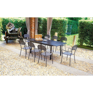 Zoom Set di due Sedie Intra MOIA grigio antracite
