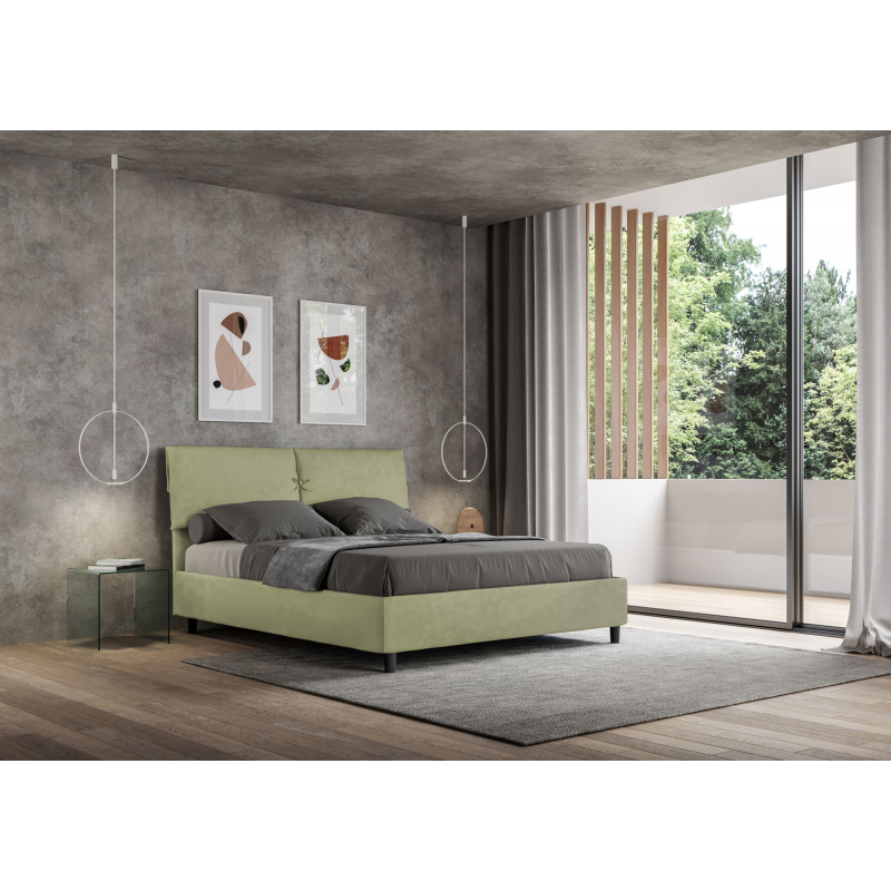 Letto imbottito Matrimoniale 160x190 cm Mados
