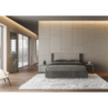 Letto imbottito Matrimoniale 160x190 cm tessuto Labirinto Rosal