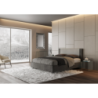 Letto imbottito Matrimoniale 160x190 cm tessuto Labirinto Rosal