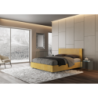 Letto imbottito Matrimoniale 160x190 cm tessuto Labirinto Rosal