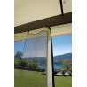 Gazebo rettangolare 6x3 m alluminio con tende laterali robusto