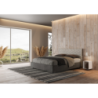 Letto imbottito Matrimoniale 160x190 cm tessuto Era Arla