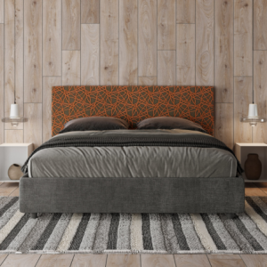 Zoom Letto imbottito Matrimoniale 160x210 cm tessuto Era Arla