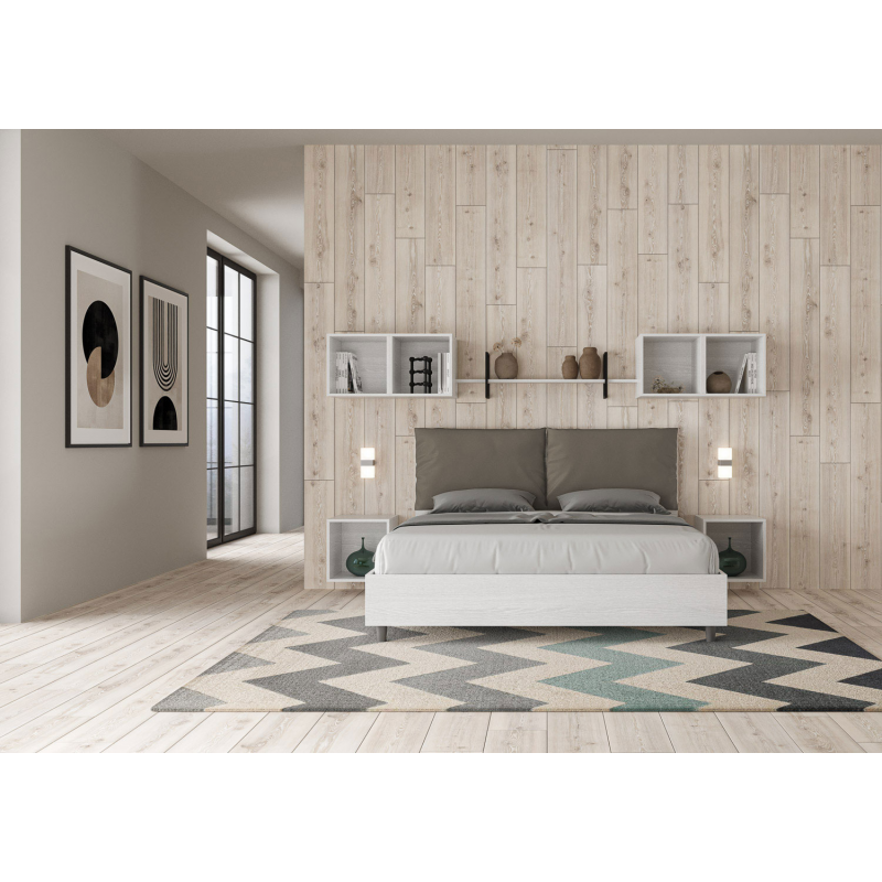 Letto Matrimoniale 160x190 cm cuscinatura Egos Antea