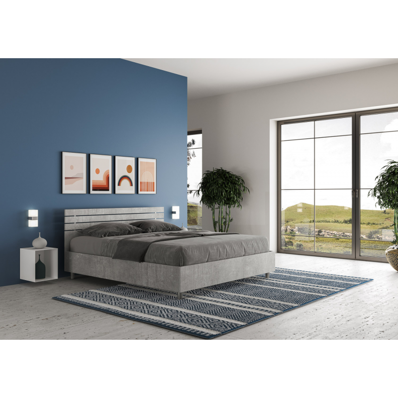 Letto Matrimoniale 160x190 cm testata dritta con doghe Ankel