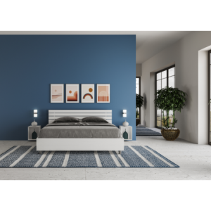 Zoom Letto Matrimoniale 160x190 cm testata inclinata con doghe Ankel