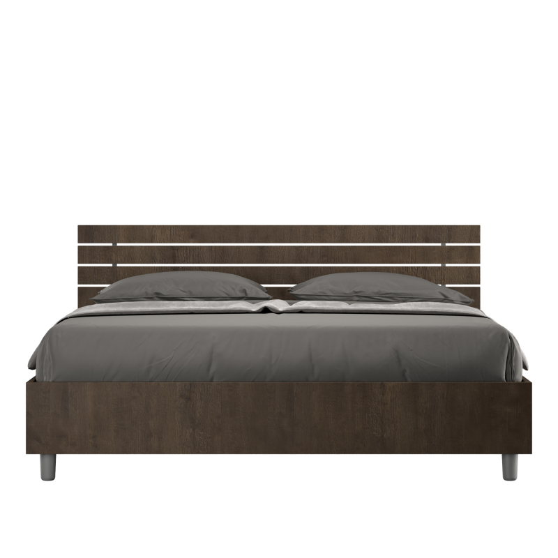 Letto Matrimoniale 160x190 cm testata inclinata con doghe Ankel