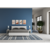 Letto Matrimoniale 160x200 cm testata inclinata con doghe Ankel