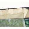 Gazebo quadrato 3x3 m ferro epoxy antracite resistente elegante